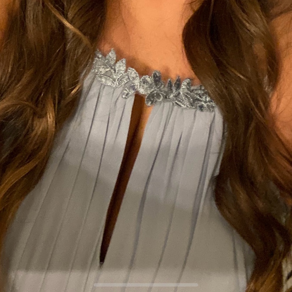 Allison Dusty blue Azazie bridesmaid dress - Picture 6 of 7
